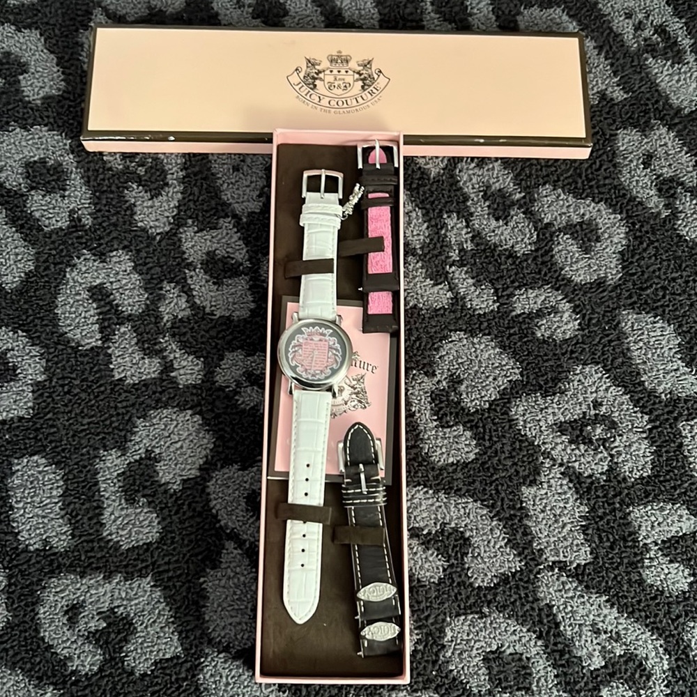 Juicy Couture Watch with 3 interchangable Straps! VINTAGE